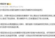 中国足协：强烈谴责针对裁判员唐顺齐的网络谣言