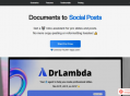 Dr Lambda AI：全能内容工具，多源素材整合，一键生成图文视频课件