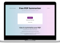 Free PDF Summarizer：一款免费AI PDF摘要工具，帮你快速读懂长文档