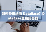 如何备份还原 DataEase？DataEase更换服务器
