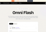 Omni Flash：一款让普通人也能轻松制作精美4K视频的AI工具