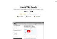 ChatGPT for Google：让AI回答和搜索结果并排显示，查资料不用再切换网页