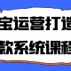 淘宝运营打造爆款系统课程开启店铺流量与销量的爆发式增长
