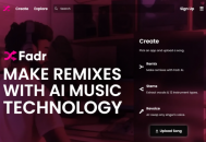 　Fadr AI：零基础网页端AI音乐创作工具，支持音轨分离、智能混音与免费音乐制作