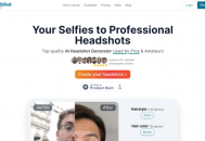 Headshot Generator AI：一键将自拍转为专业人像照，省时省钱的AI修图工具