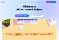 Solvely AI：从K12到研究生都能用的AI学习助手，拍照解题与无限追问帮你高效备考学习