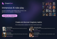 DreamGen ：AI驱动的角色扮演平台，轻松打造专属沉浸式互动故事