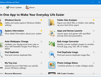 TweakNow WinSecret Plus!(系统优化软件) v7.6.1 便携版