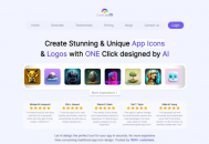 IconLab AI：一款可以秒速智能生成高清图标logo、支持自定义配色可商用的轻量化设计工具