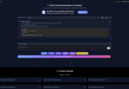 AI Code Converter：一款支持超50种语言互译、自动纠错优化的实用编程小工具