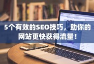 5个有效的SEO技巧，助你的网站更快获得流量！