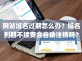网站域名过期怎么办？域名到期不续费会自动注销吗？