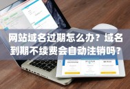 网站域名过期怎么办？域名到期不续费会自动注销吗？