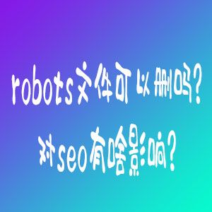 robots文件可以删吗？对seo有啥影响？-第1张图片