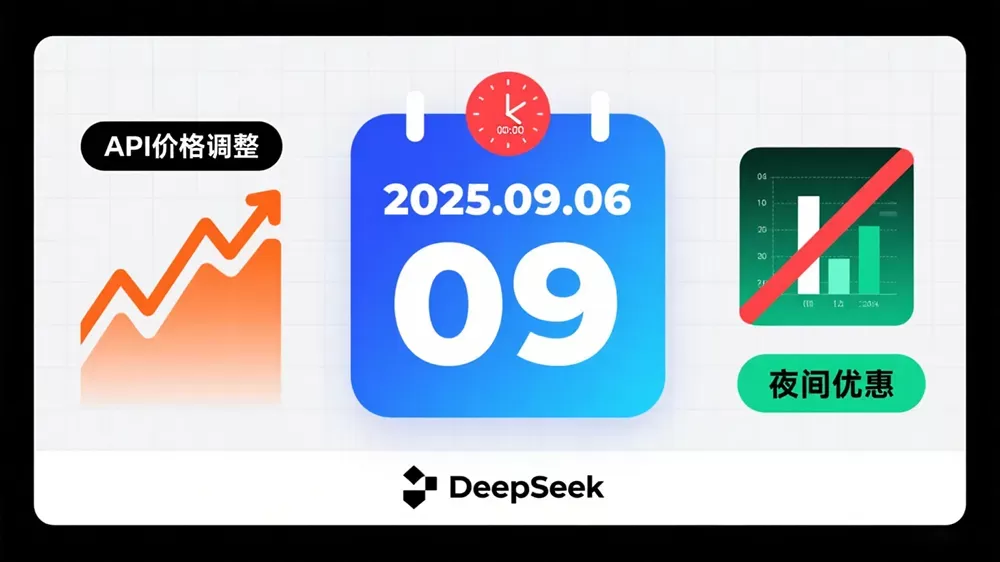DeepSeek计划2025年9月6日凌晨调整API价格，并取消夜间优惠。-第1张图片