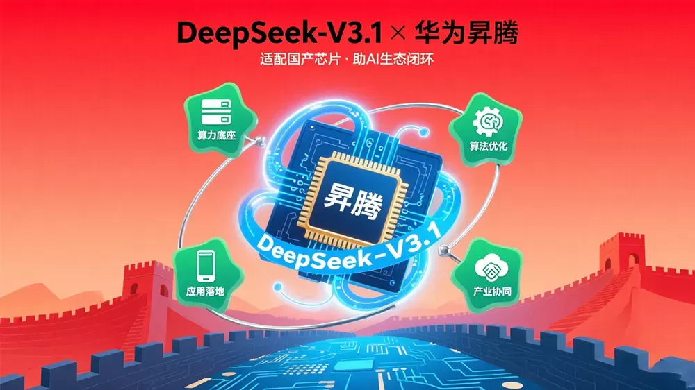 DeepSeek-V3.1适配华为昇腾芯片，助国产AI生态闭环形成。-第1张图片