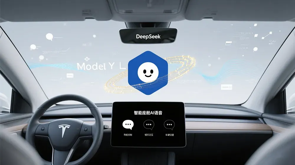 特斯拉Model Y L车型接入豆包与DeepSeek，实现智能座舱AI语音功能。-第1张图片