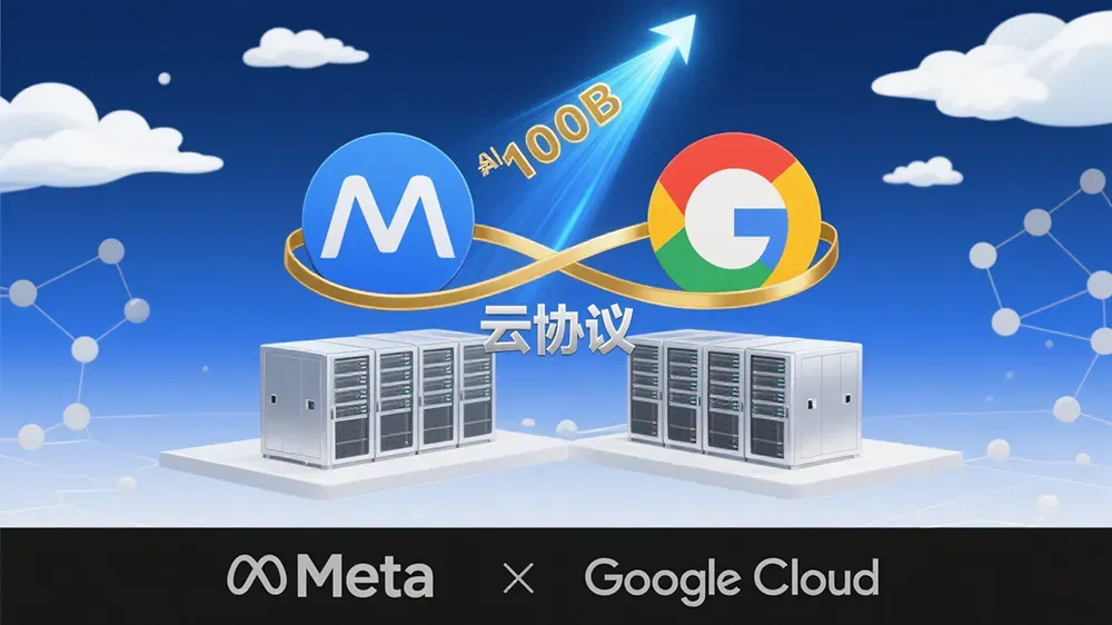 Meta与谷歌签订百亿美元云协议，提升AI算力并加速基建建设。-第1张图片