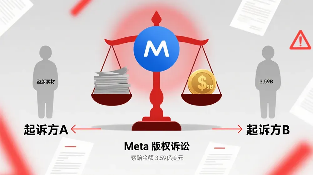 Meta因用盗版成人片训AI，被两公司起诉索赔3.59亿美元。-第1张图片