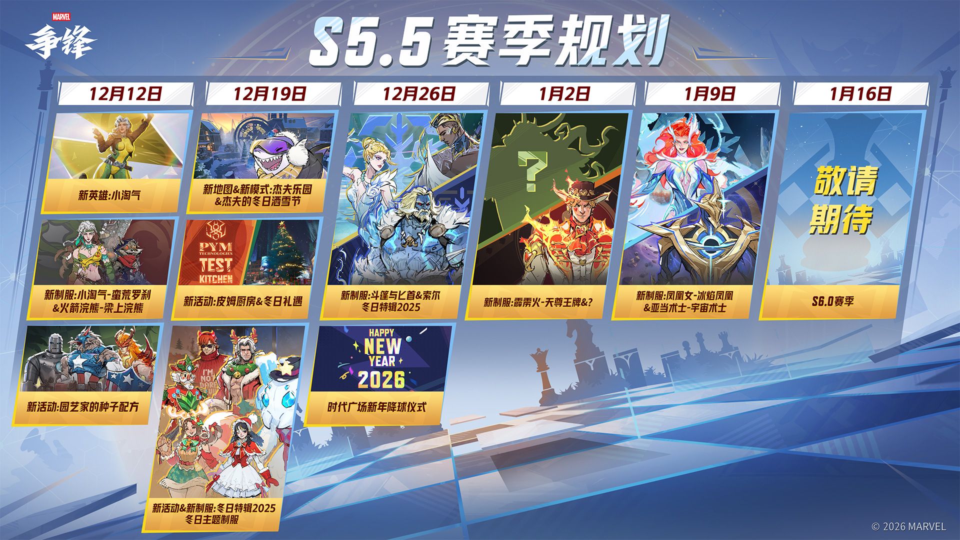 《漫威争锋》S5下半赛季12月12日开启,赛季规划正式放出-第3张图片