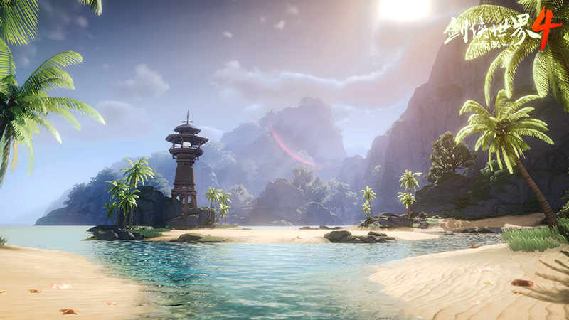 江湖四季之景,《剑侠世界4：无限》无缝地图探索实录-第3张图片