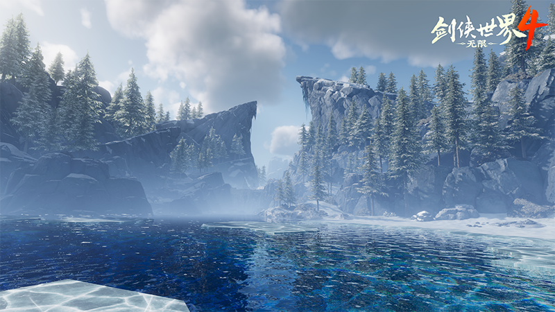 江湖四季之景,《剑侠世界4：无限》无缝地图探索实录-第5张图片