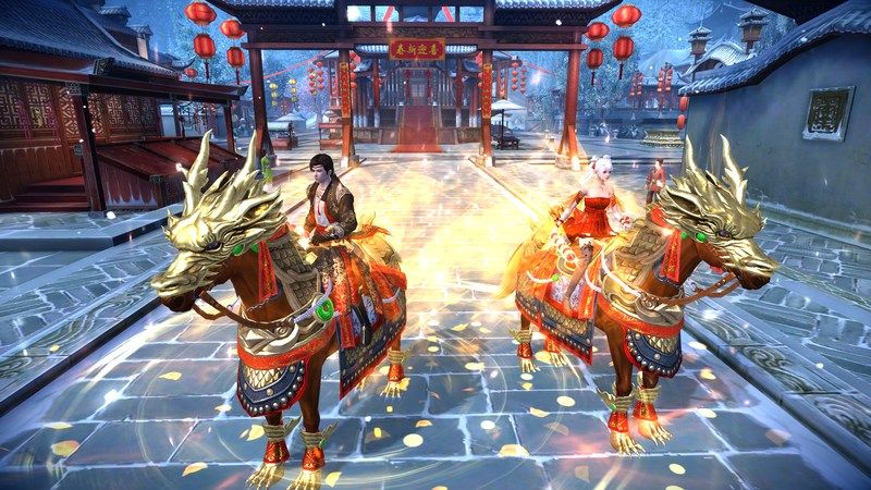 雪落苏城福利加&ldquo;马&rdquo;,《九阴真经3D》新春版本现已上线-第2张图片