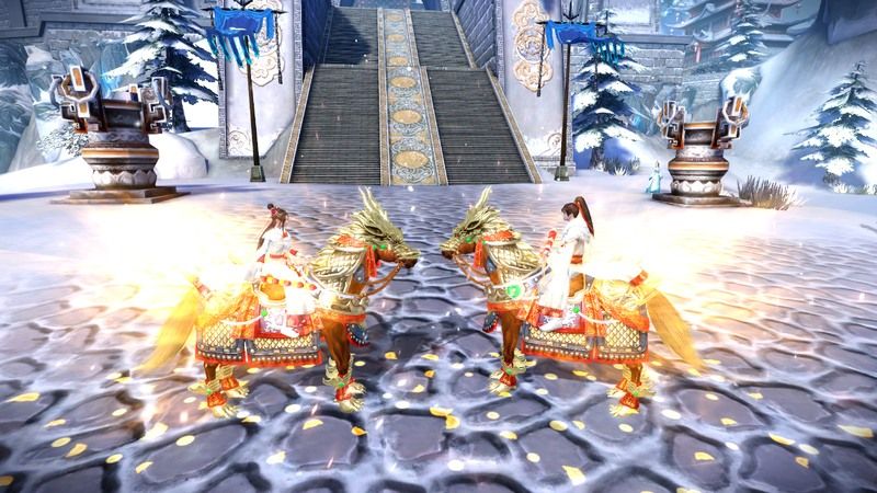 雪落苏城福利加&ldquo;马&rdquo;,《九阴真经3D》新春版本现已上线-第1张图片