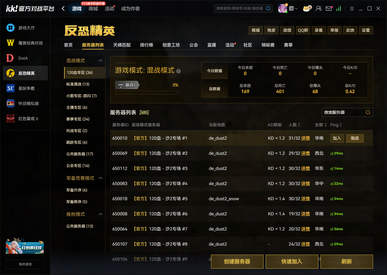 KK对战平台怎么联机,涵盖魔兽红警CS1.6街机等多专区一键畅玩指南-第4张图片