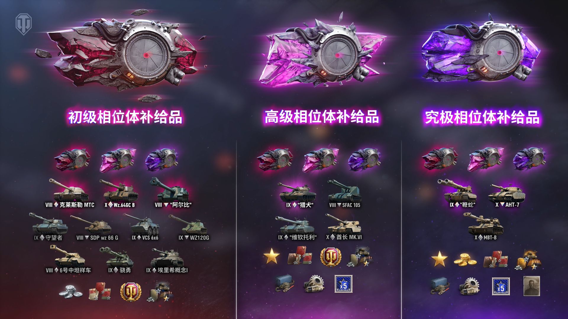 《坦克世界》星火燎原活动上线,免费获取10个相位体补给品-第4张图片