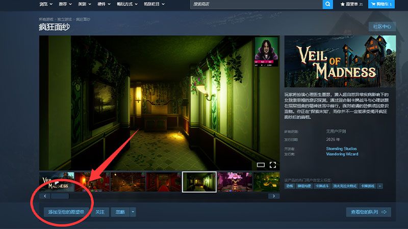 卡牌对抗恐惧揭开扭曲梦境,《疯狂面纱》Demo登陆Steam6月新品节-第7张图片