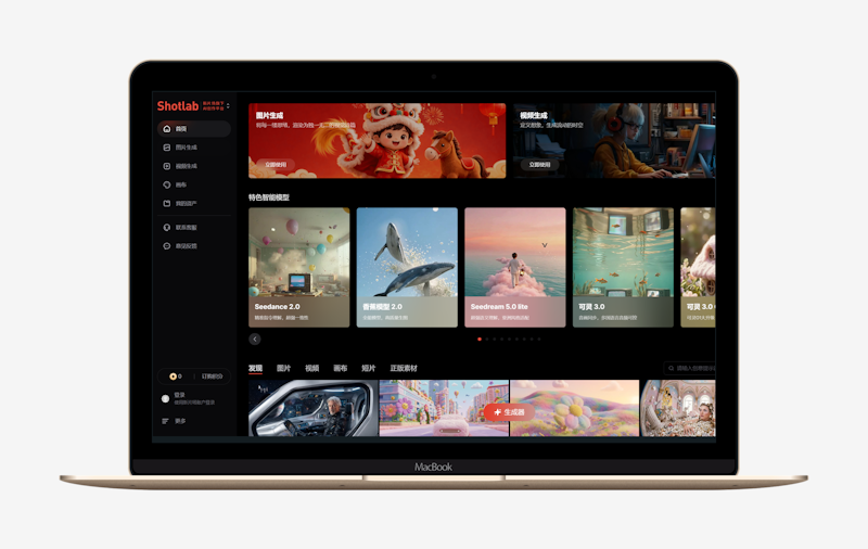 Shotlab新片场AI作图：聚焦视觉创作的一站式AIGC平台-第1张图片