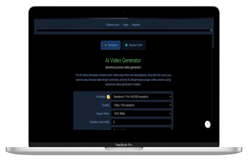 Generor Video：零基础做视频AI神器，让创意快速变现实-第1张图片