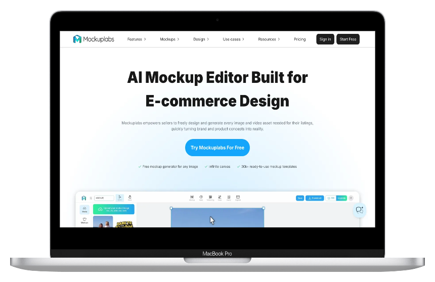 Mockuplabs AI:免费AI工具一键生成商品促销图,电商设计自己搞定-第1张图片 Mockuplabs AI:免费AI工具一键生成商品促销图,电商设计自己搞定-第1张图片
