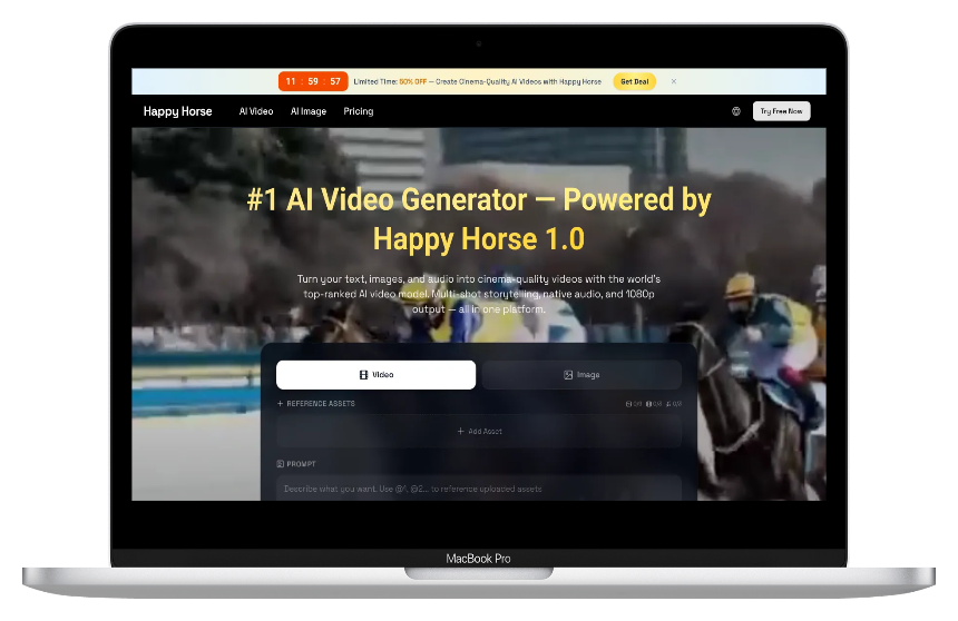 HappyHorse AI Video：阿里出品，一键生成带声音的AI视频-第1张图片