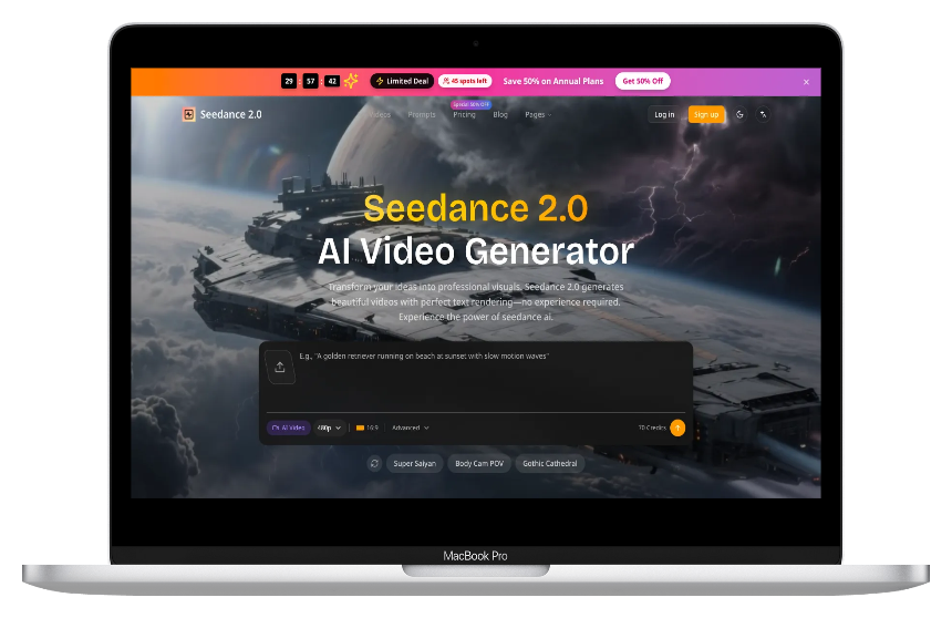 Seedance 2.0 Net：AI视频生成平台，一键文字变视频，让创意轻松落地-第1张图片