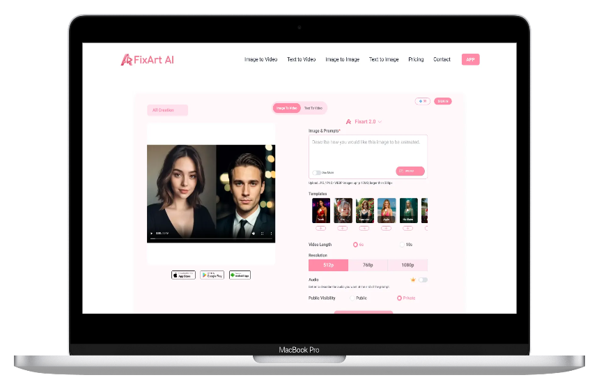 FixArt AI：免费AI工具一键转换图文视频，人人都能玩转图文视频创作-第1张图片