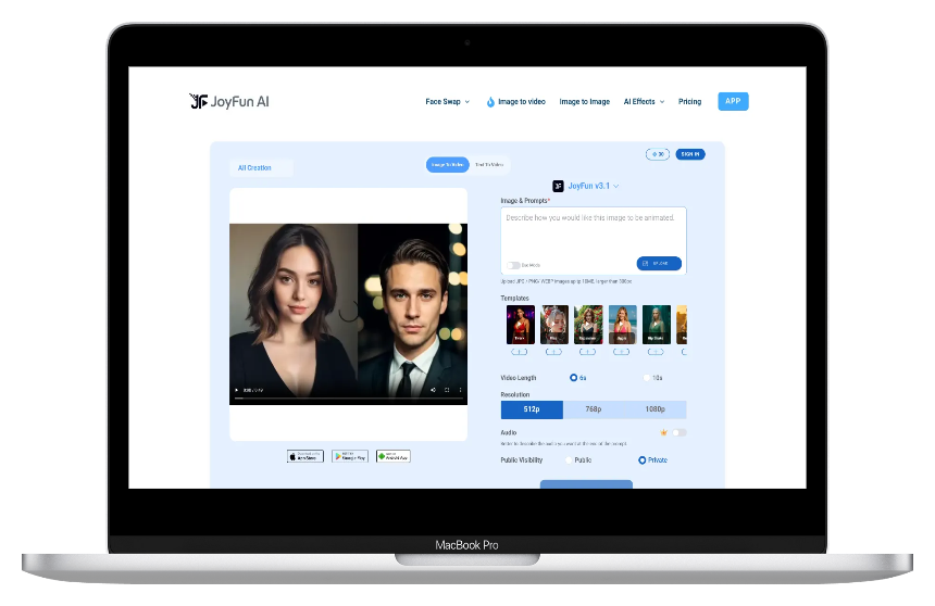 JoyFun AI：人人都能用的免费AI视频工具，0专业基础创意秒变高清大片-第1张图片