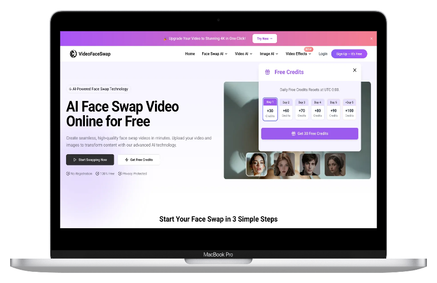 VideoFaceSwap.io：免费给视频换脸的AI神器，手机电脑都能玩-第1张图片
