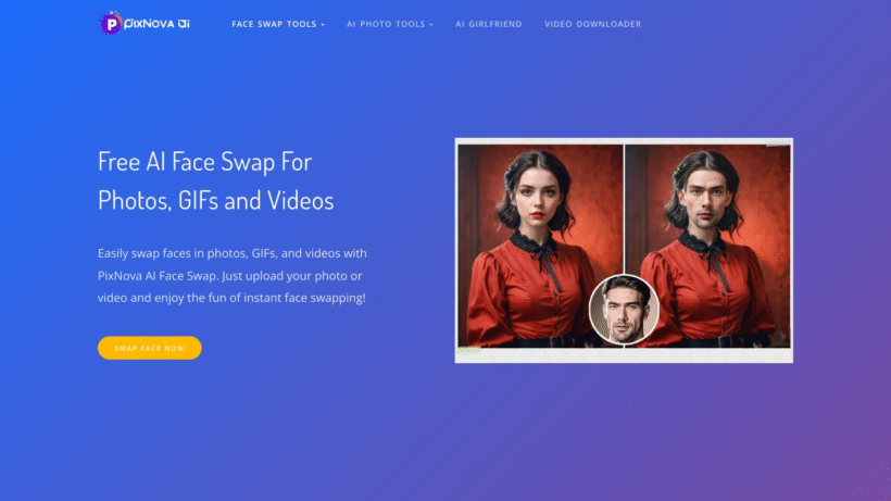 Pixnova AI Face Swap：一键AI换脸神器，让照片、视频秒变被点赞大片-第1张图片