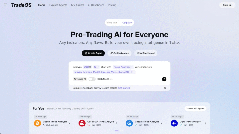 TradeOS AI是什么？零代码自然语言生成全自动交易策略的智能分析神器-第1张图片