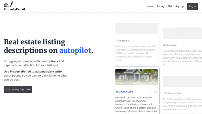 PropertyPen AI：一款专为房产中介和房东打造的智能房源描述与文案生成助手-第1张图片