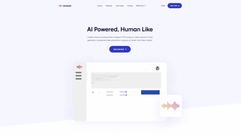 Acoust IO：一款支持声音克隆与多语言转换的AI文字转语音工具，让普通人也能轻松制作配音-第1张图片