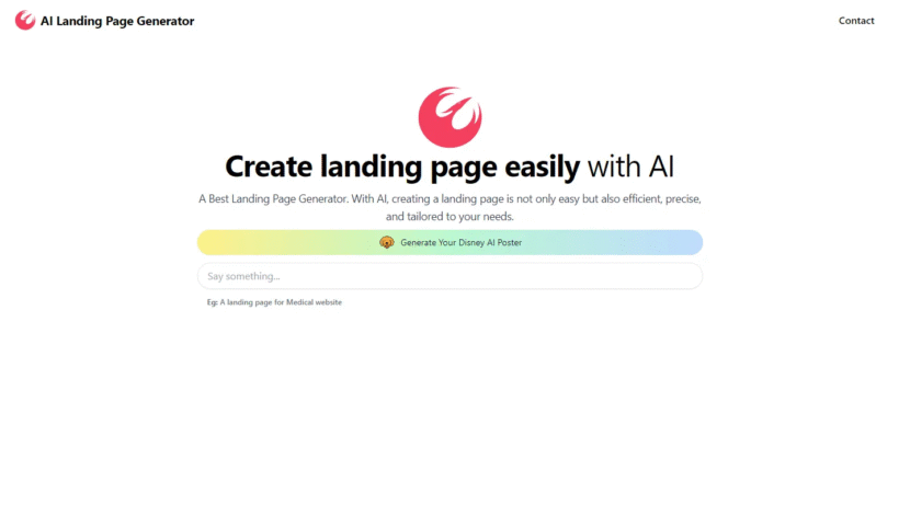 AI Landing Page Generator：零基础也能用人工智能，一键打造高转化营销网页-第1张图片