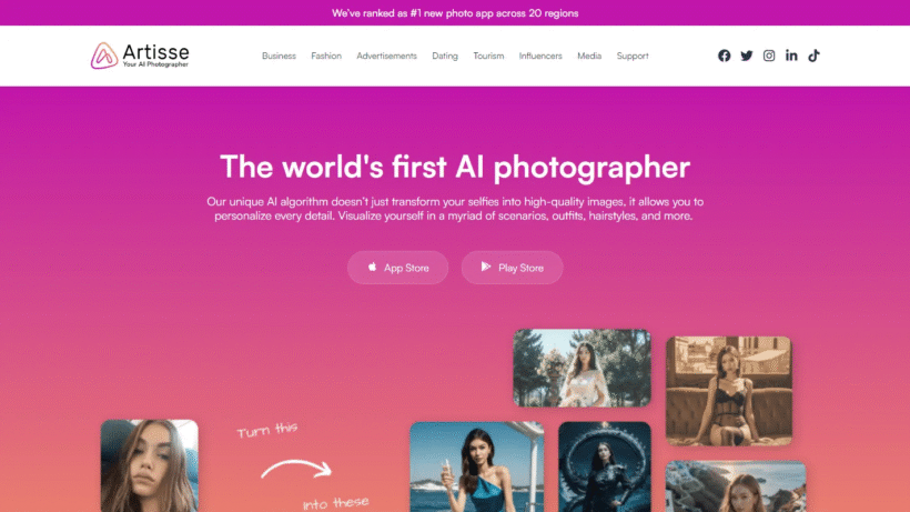 Artisse AI：一款好用的照片生成工具，一键打造逼真个人与商业视觉素材-第1张图片