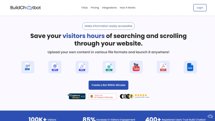 Build Chatbot：一款好用的AI客服机器人，能自动收集线索还能定制品牌外观-第1张图片