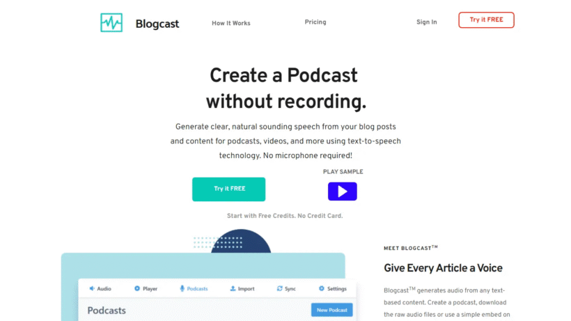 Blogcast：一个能一键自动把文章变成自然语音的智能文本转音频小工具-第1张图片