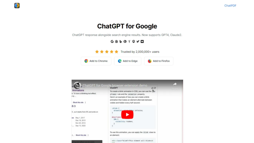 ChatGPT for Google：让AI回答和搜索结果并排显示，查资料不用再切换网页-第1张图片