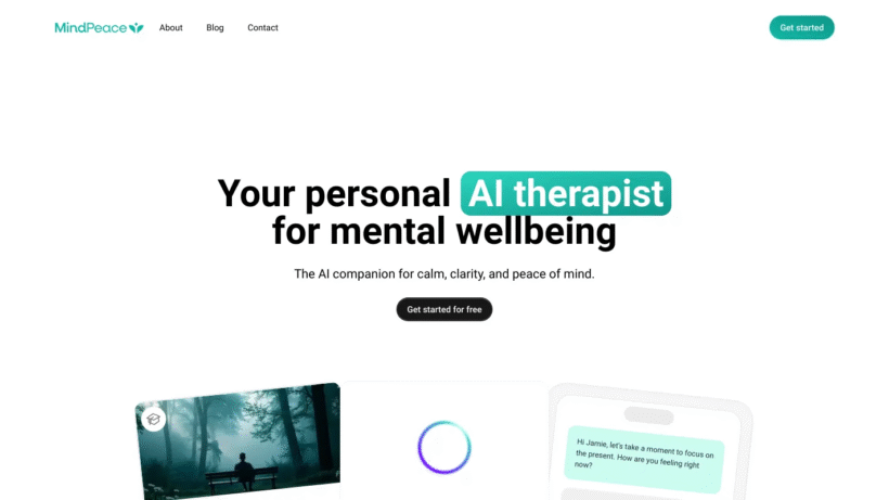 MindPeace AI：你的24小时在线AI心理疗愈助手与情绪管理神器