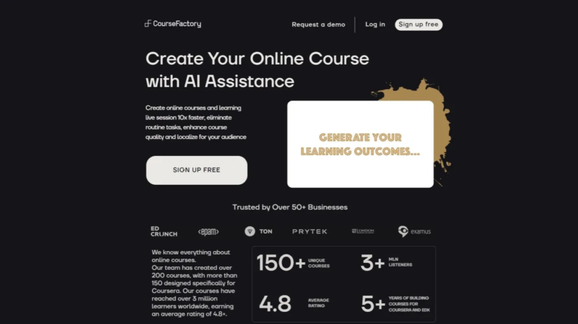 CourseFactory AI：一款简单又好用的人工智能课程创作平台，让课程制作更加简单高效